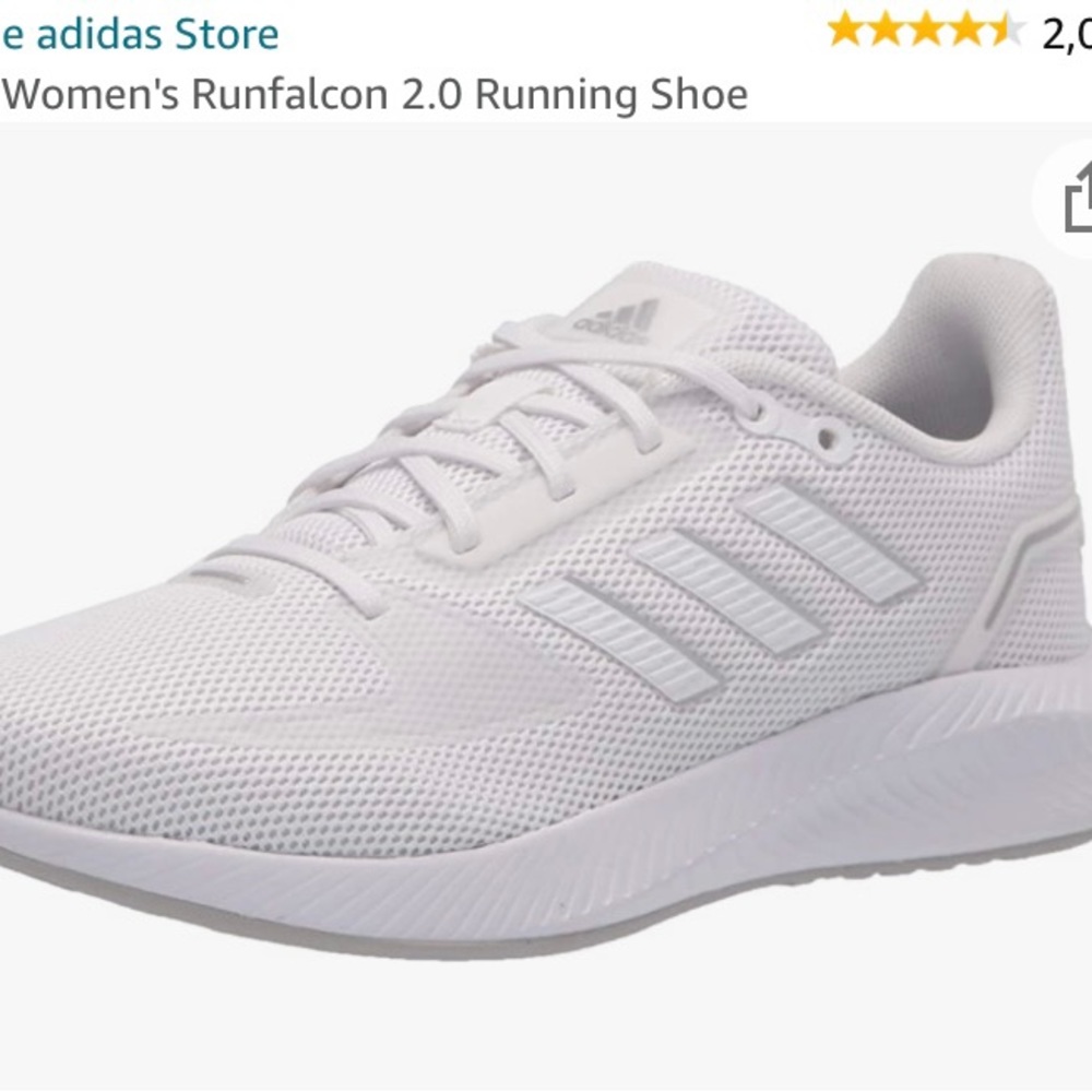 Womens white adidas shoes